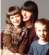 Sabine Schneller mit Ihren Kindern